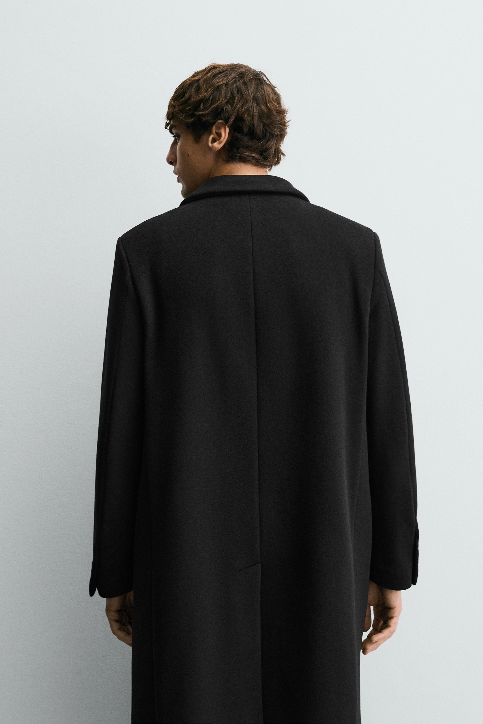 DOUBLE BREASTED MANTECO WOOL BLEND COAT ®
